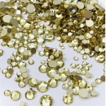 Strasuri din cristale pentru make-up, model Gold SM009 Gold Light